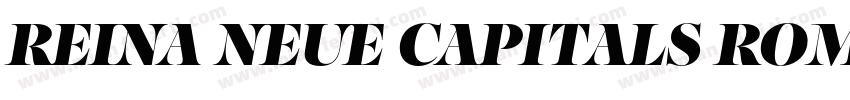 Reina Neue Capitals Roman字体转换